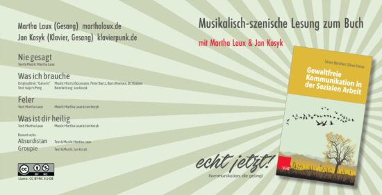 Cover der CD zur Musikalisch-szenischen Lesung von Martha Laux und Jan Kosyk